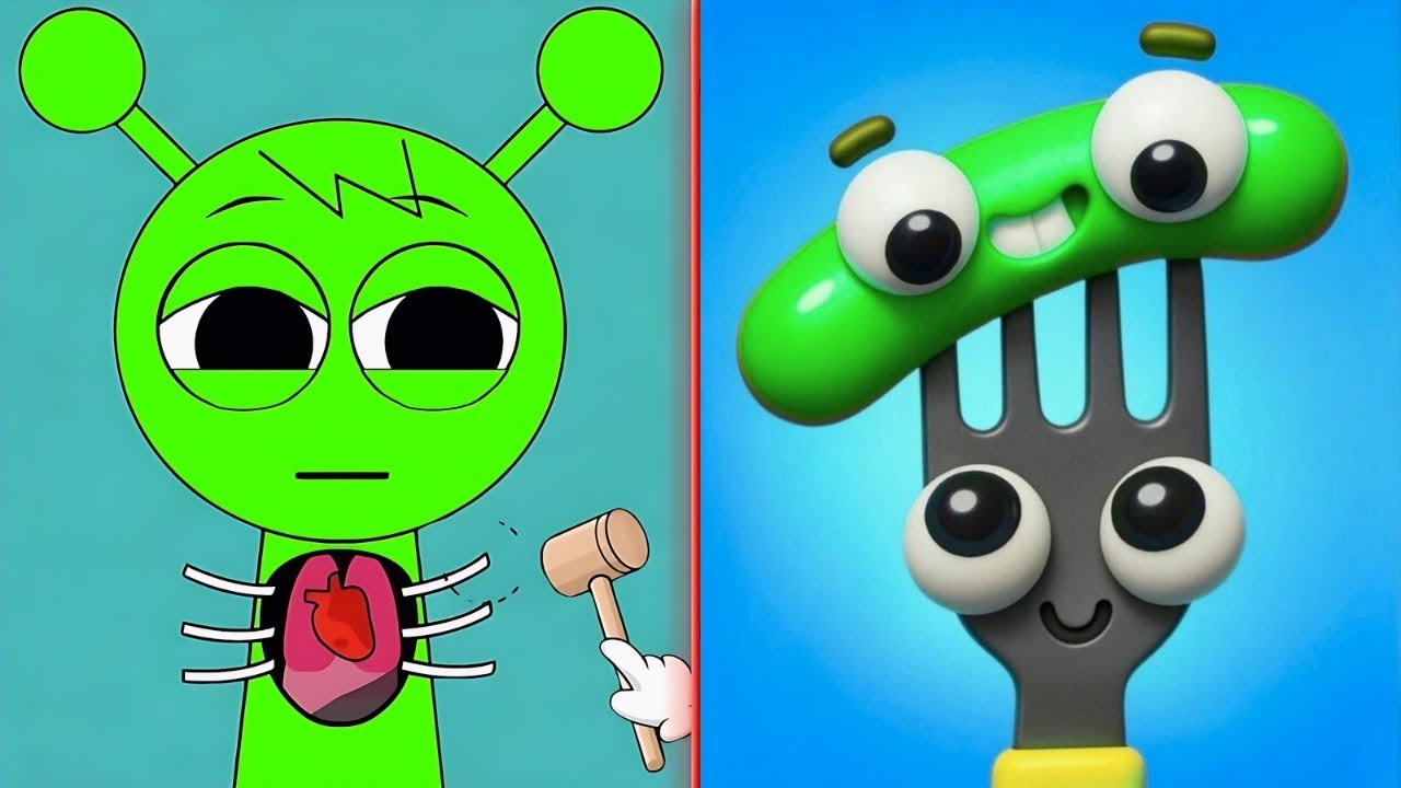 Spranky Transformer 🆚 Fork N Sausage Satisfying ASMR Gameplay 💝😜❤️🥰💐🎁