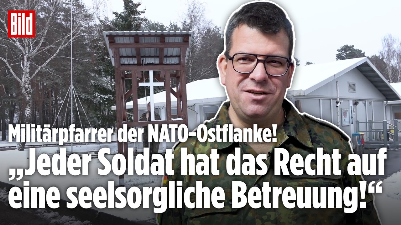 NATO-OSTFLANKE: Seelsorge in Litauen! Militärpfarrer Sven Hofmann spendet Soldaten in Rukla Trost!