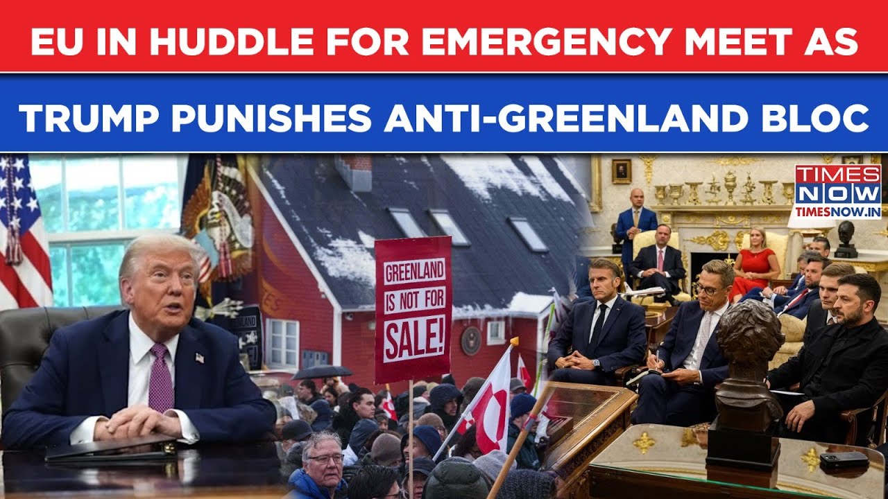 Trump Punishes NATO Members Opposing US' Greenland Plan, Imposes Tariffs Until..| Watch EU In Huddle