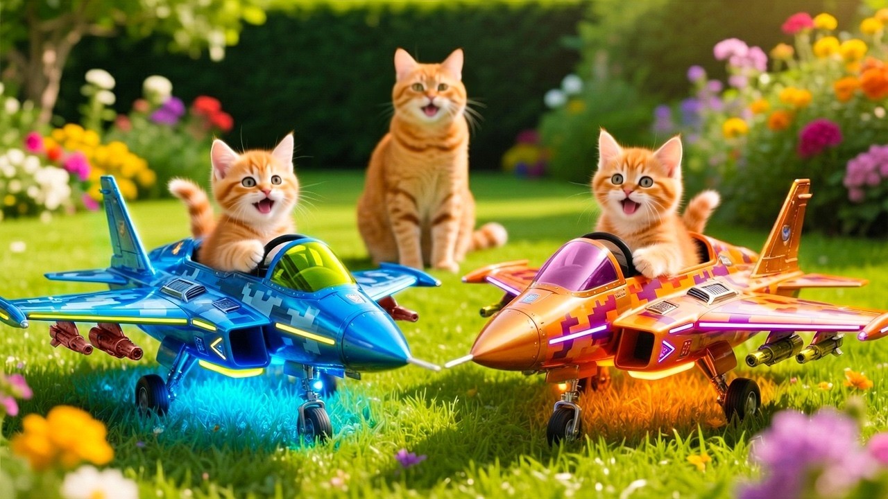 Mama Cat Trims Fur on the Farm and Makes Tiger Hat For Kittens At Home🐾🎩🐯