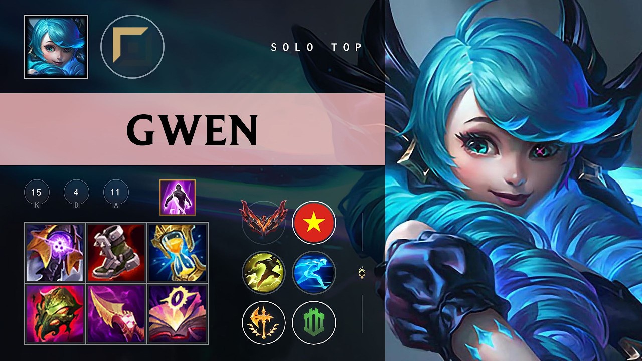 Gwen Top vs Olaf - VN Grandmaster Patch 26.08