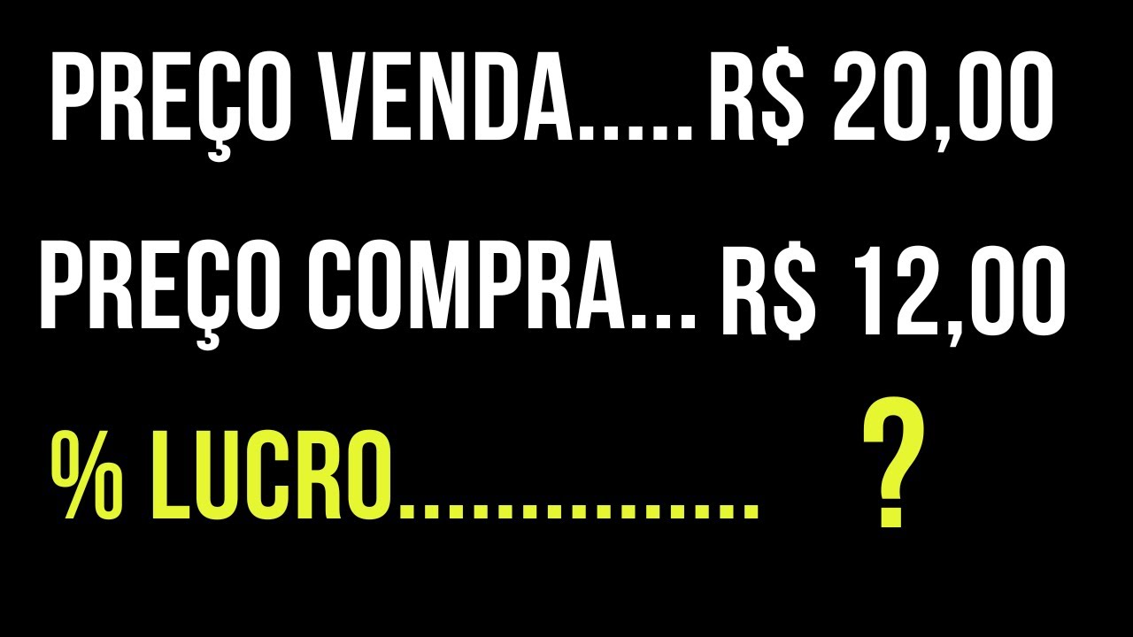 Como calcular a porcentagem de lucro de uma venda - Rápido e Fácil