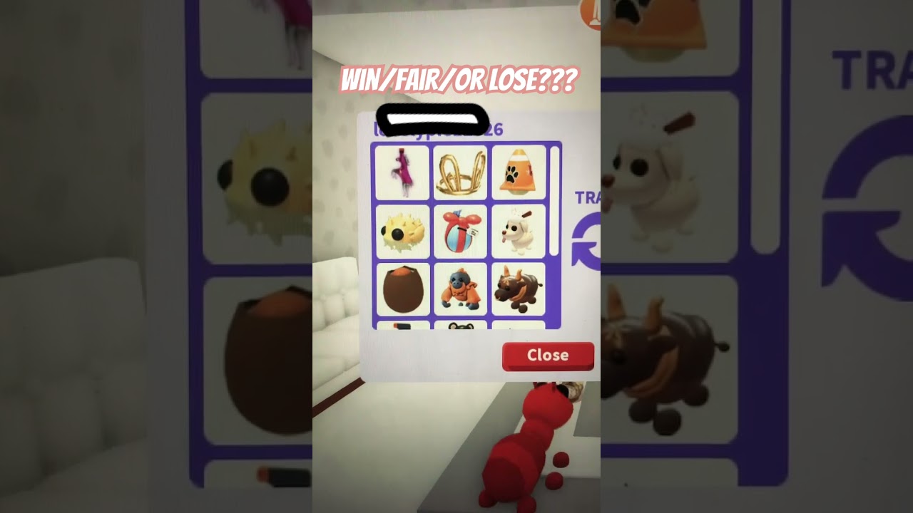 Win/fair/or lose? #roblox #trend #adoptme #trade #win/fair/lose