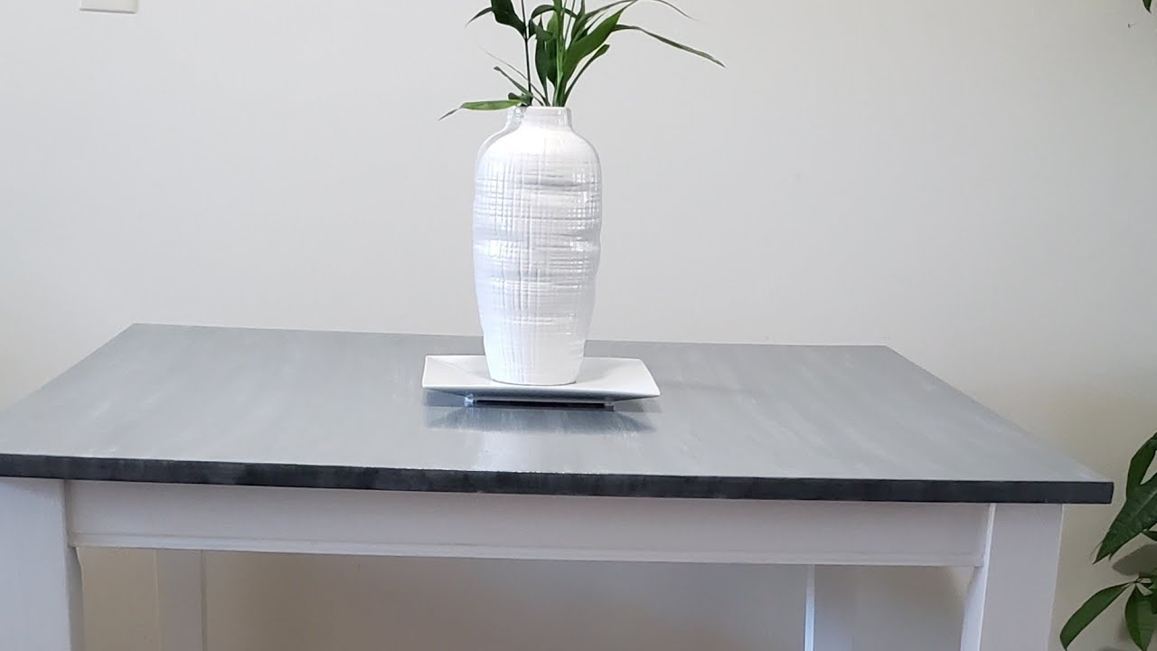 como pintar una mesa con pintura de tiza/ dry brush