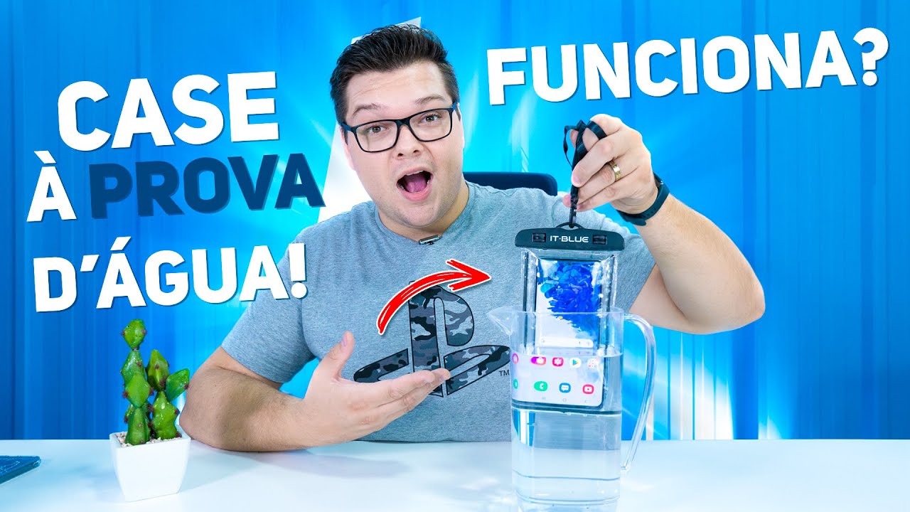 Case a PROVA D'ÁGUA para SMARTPHONES!  - FUNCIONA? VAMOS TESTAR!