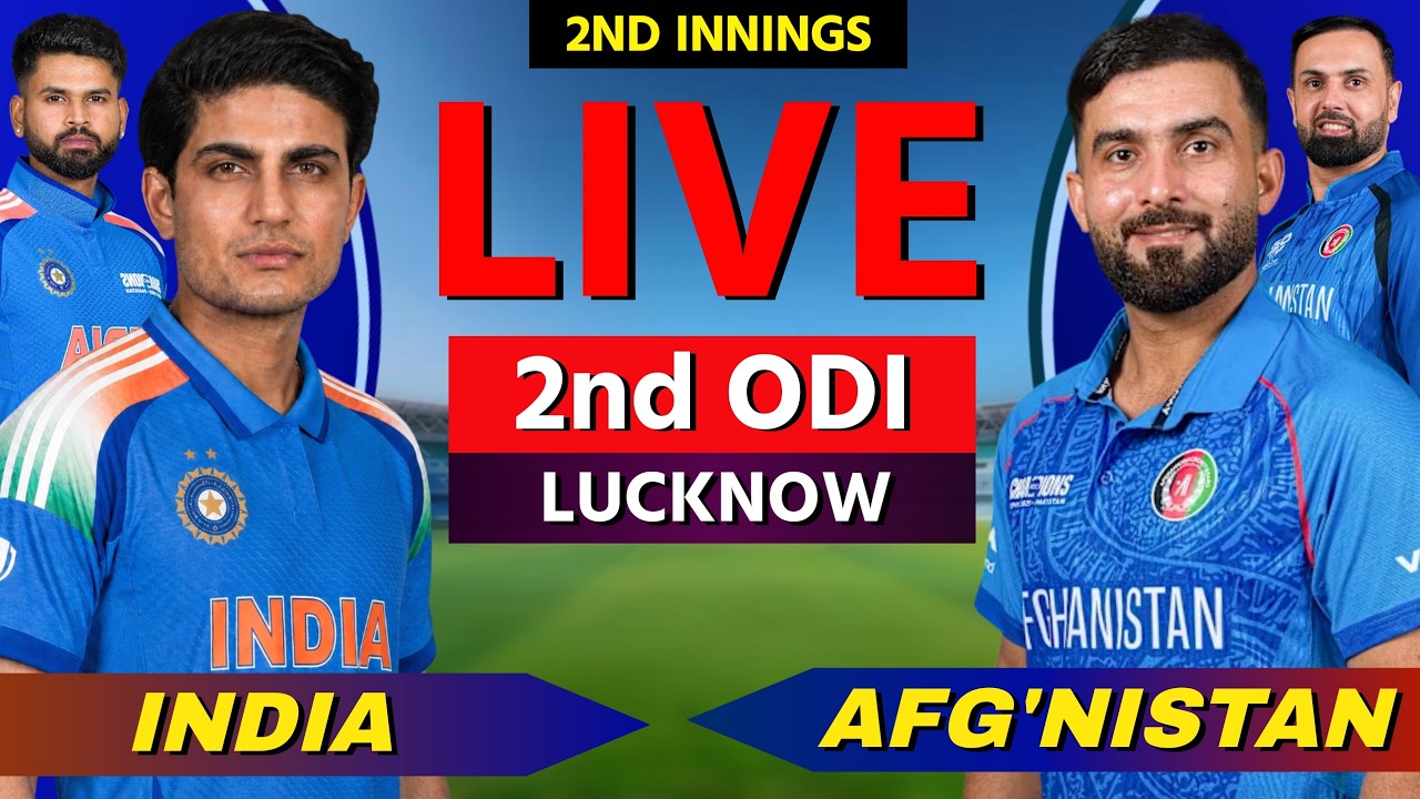 Live: IND vs AFG - 2nd ODI 2026 | Cricket Live Match Today Scores, Commentary, India vs Afgh'nistan