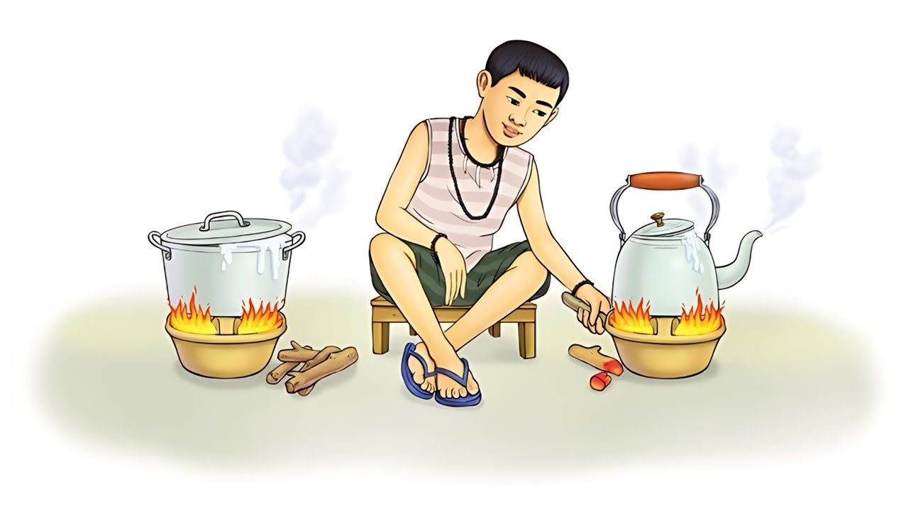 Lir Cooking Rice Soup | លឹដាំបបរ