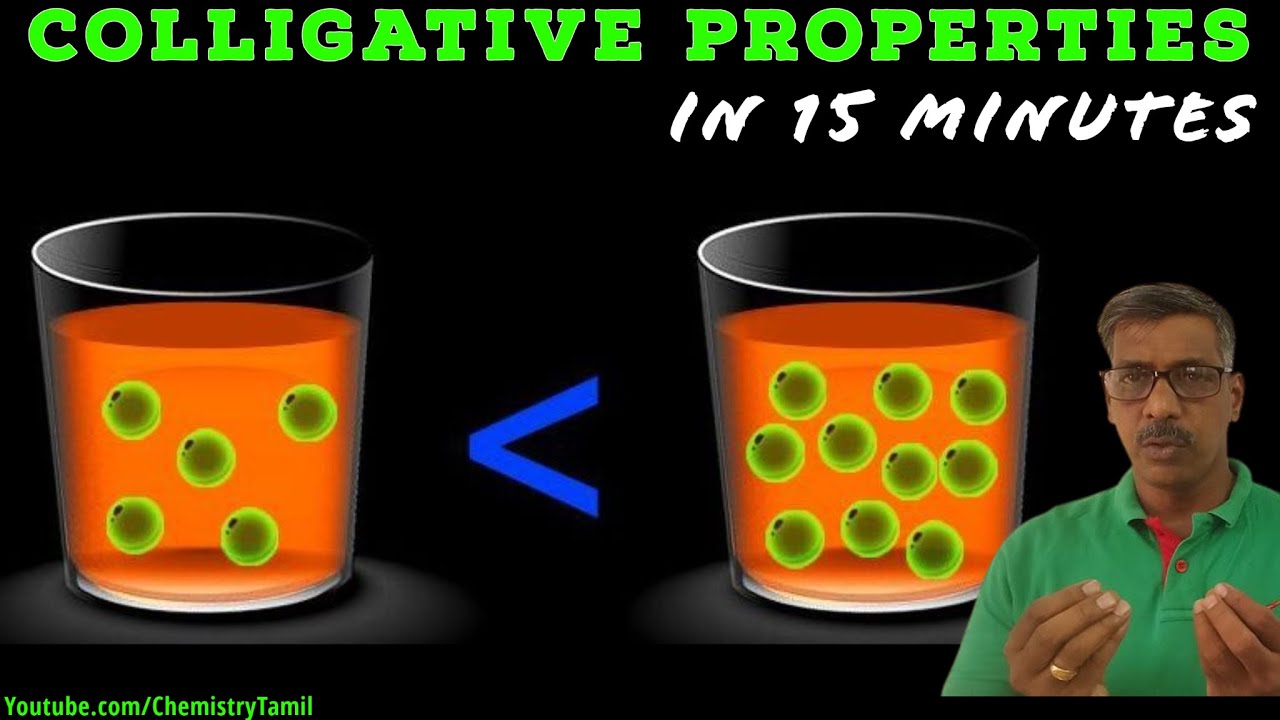 All 4 Colligative Properties in 15 Minutes | Concept Learning | in Tamil