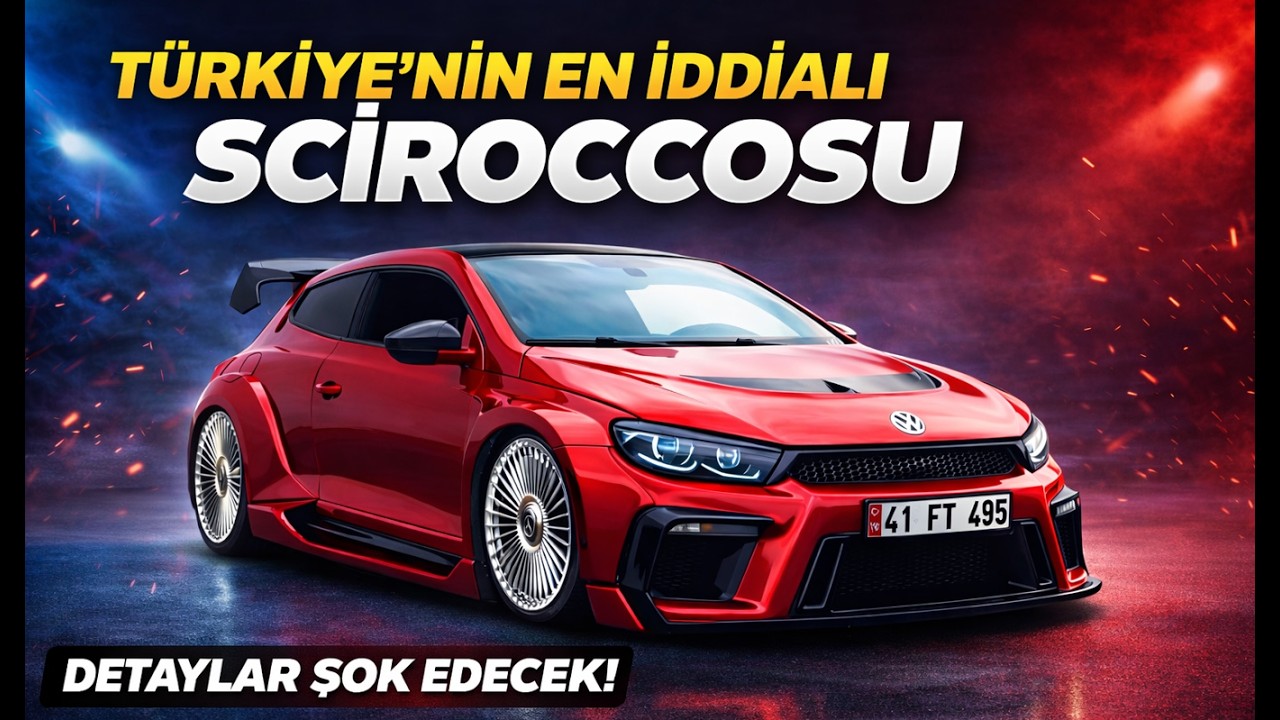 TÜRKİYE’DE TEK! Sıradışı Modifiyesiyle Görenleri Şaşırtan Scirocco 🔥