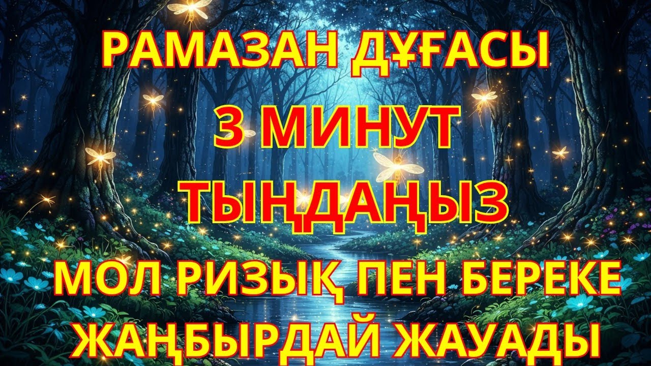 🕌 Бұл дұғаны Рамазан айында жіберіп алмаңыз! 3 минут тыңдаңыз - ризық пен берекеңіз артады #Рамазан 