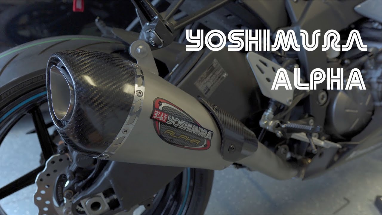 Установка выхлопной системы Yoshimura Alpha на Kawasaki Ninja ZX-6R ZX6R 636 2019 года