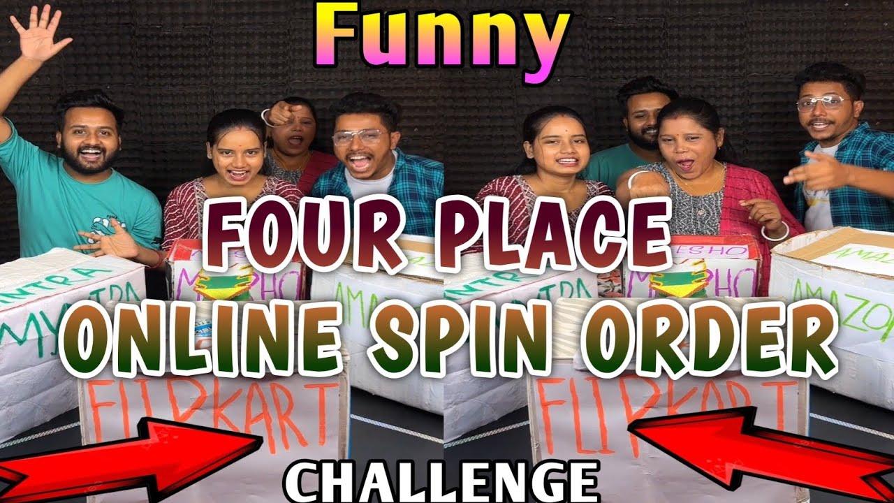 Seemly Four Place Online Spin Order Funny Challenge With Family