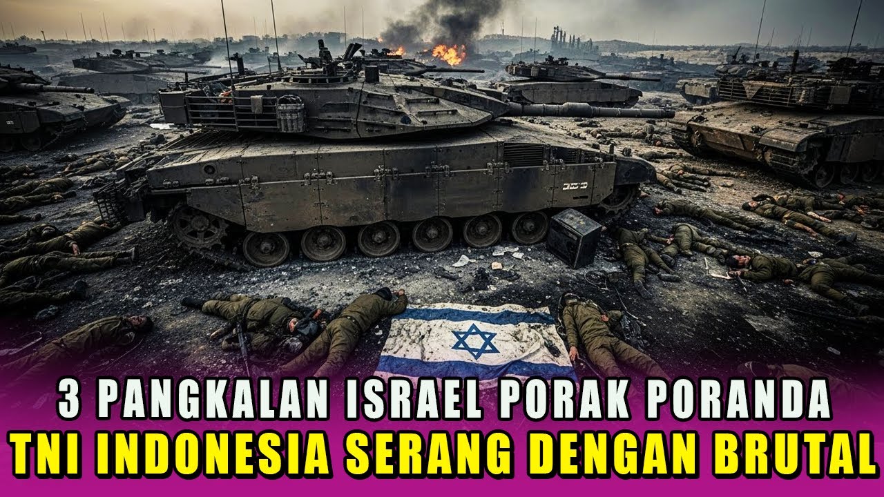 GAWAT‼️3 PANGKALAN ISRAEL PORAK PORANDA, TNI INDONESIA SERANG DENGAN BRUTAL