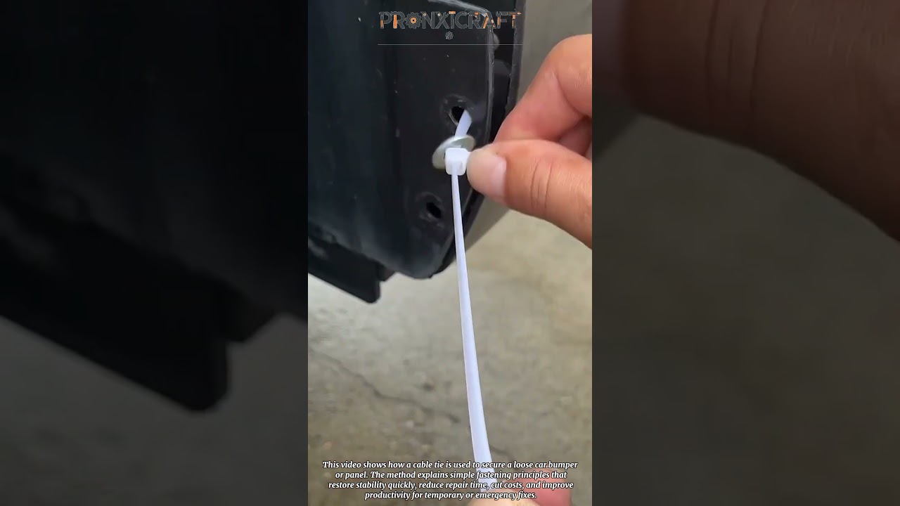 Simple Car Bumper Fix Using Cable Tie – How It Works and Saves Repair Time