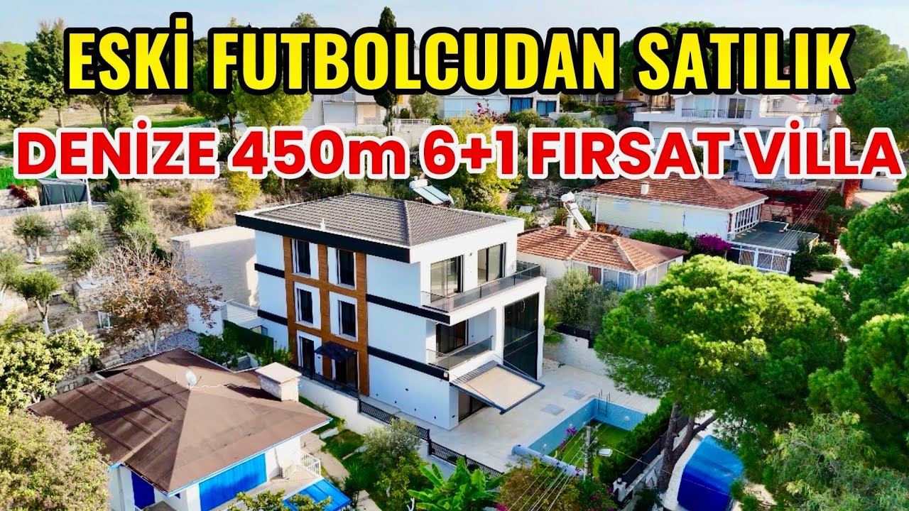 Eski Profesyonel Futbolcudan Satılık Didim’in En Büyük Evi 6+1 Denize 450 mt / No:432