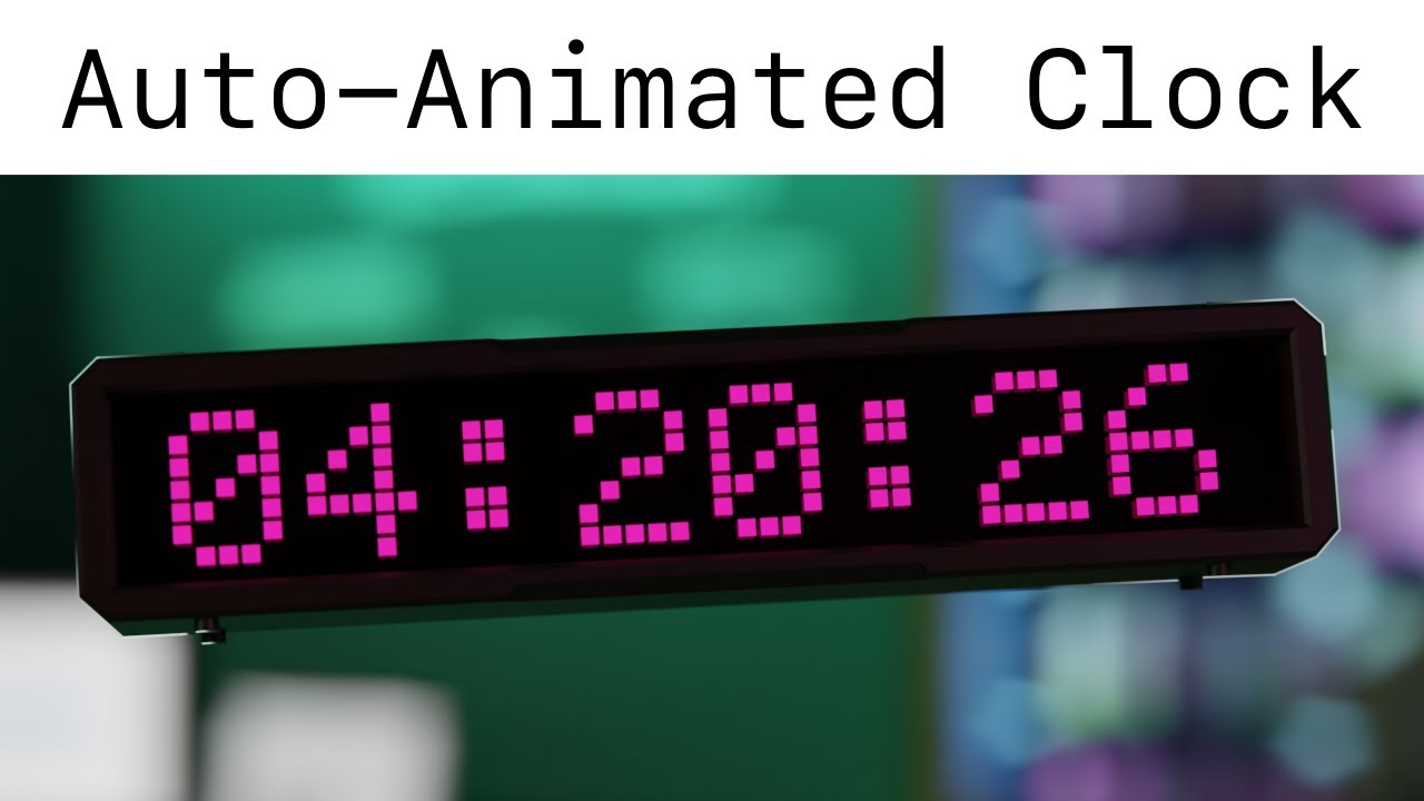 Geometry Nodes Clock - Blender Tutorial