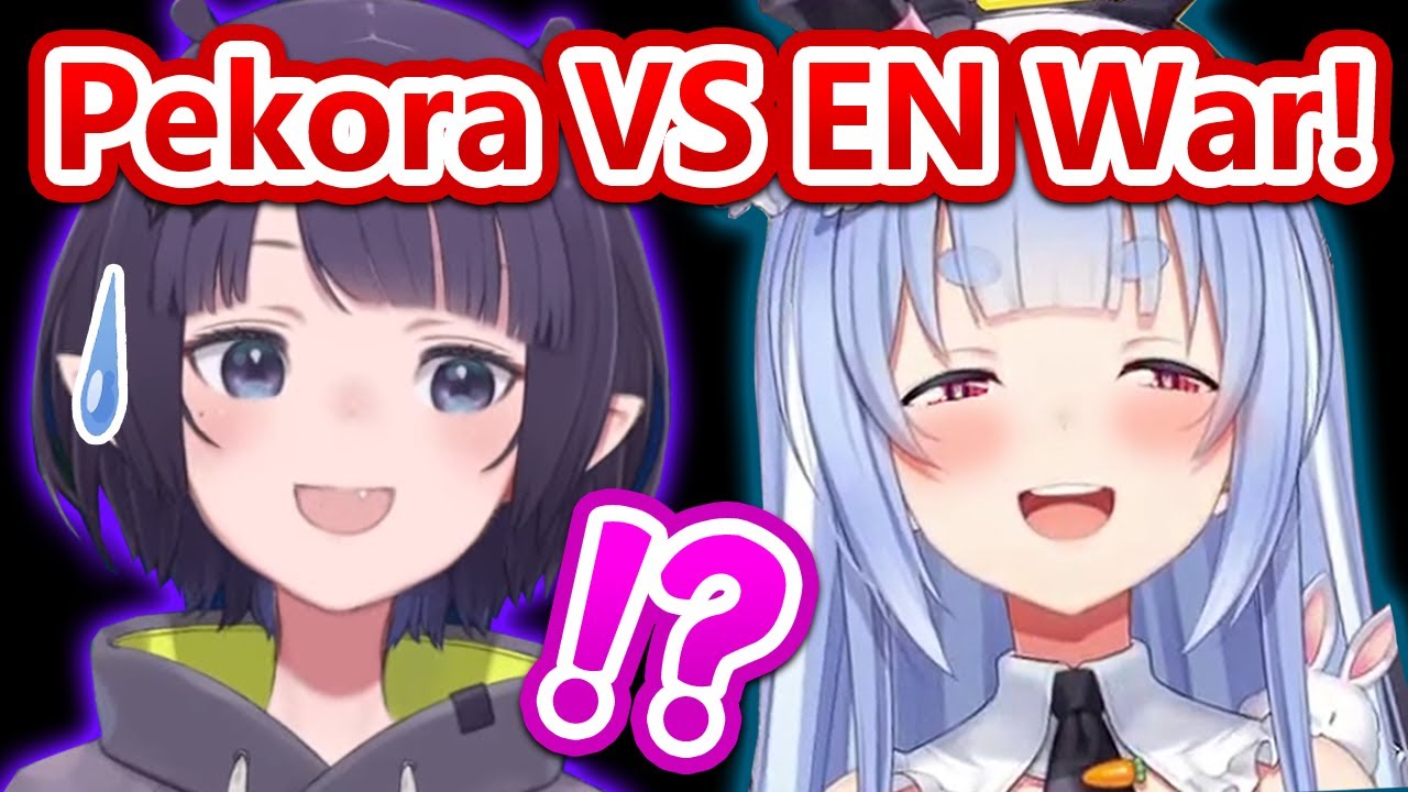 Ina's Funny Reaction To Pekora Trying To Invade The HoloEN Site...