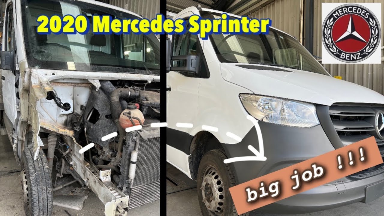 Восстановление разбитого Mercedes Sprinter 2020 года