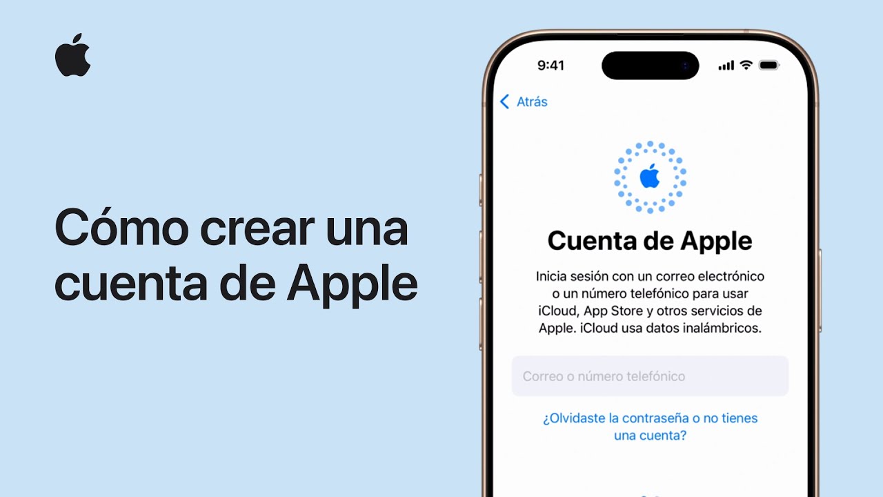 C&oacute;mo crear una cuenta de Apple | Soporte t&eacute;cnico de Apple