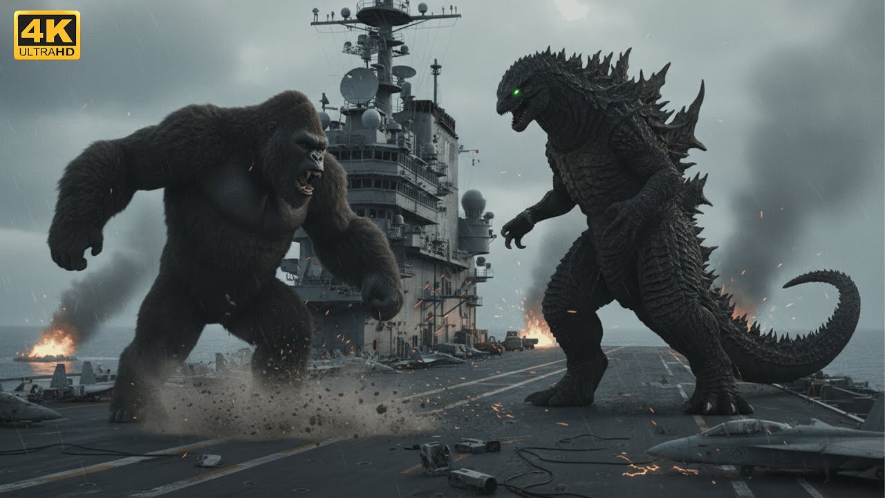 King Kong vs Sea Monster 🌊🦍 | The Most BRUTAL Ocean Battle Ever