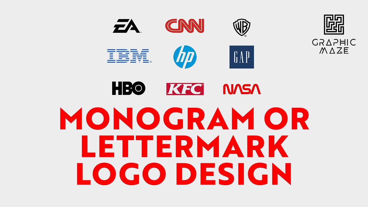 Adobe Illustrator Tutorial Part 2: Monogram or Letter mark Logo Design #graphicmaze #Tutorial