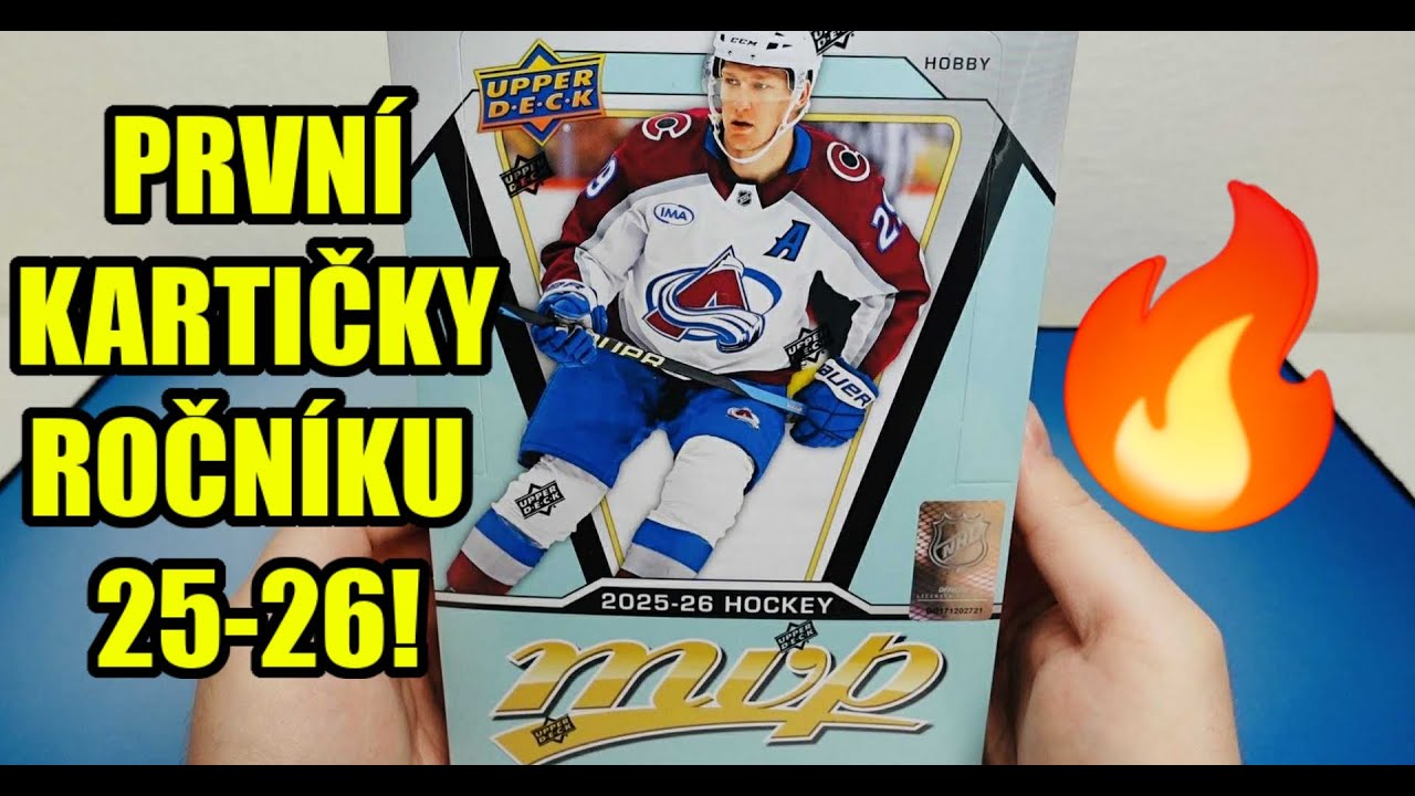 Představujeme: 25-26 UD MVP Hobby Box! První kartičky NHL ročníku 2025-2026! Unboxing!