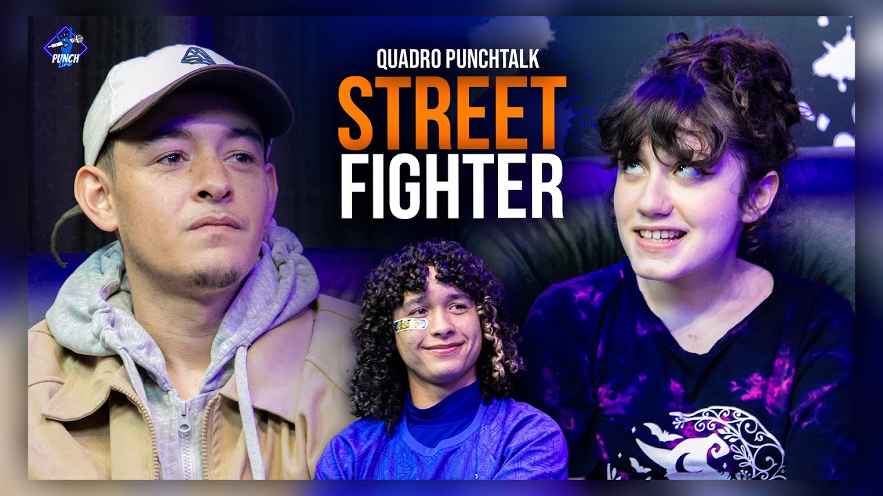 Valle, Xamuel e WM no jogo Street fighter no Canal Punchline