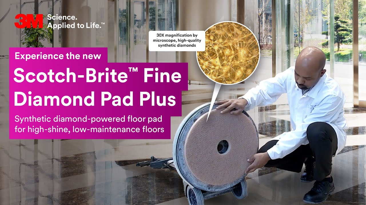 Discover the New Scotch-Brite&trade; Fine Diamond Pad Plus: Elevate Your Marble Floor Care