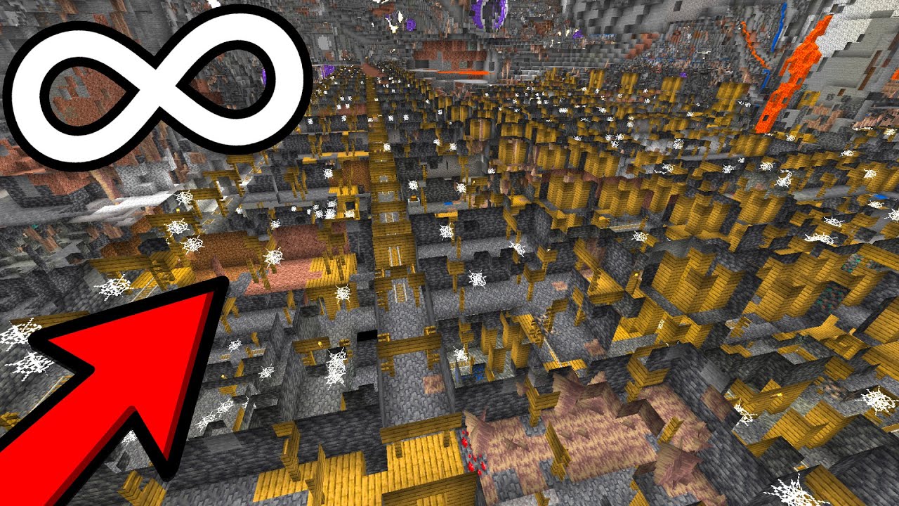 This is an INFINITE REPEATING MINESHAFT in Minecraft Java?! Repeating Minecraft Seed [Glitched Seed]