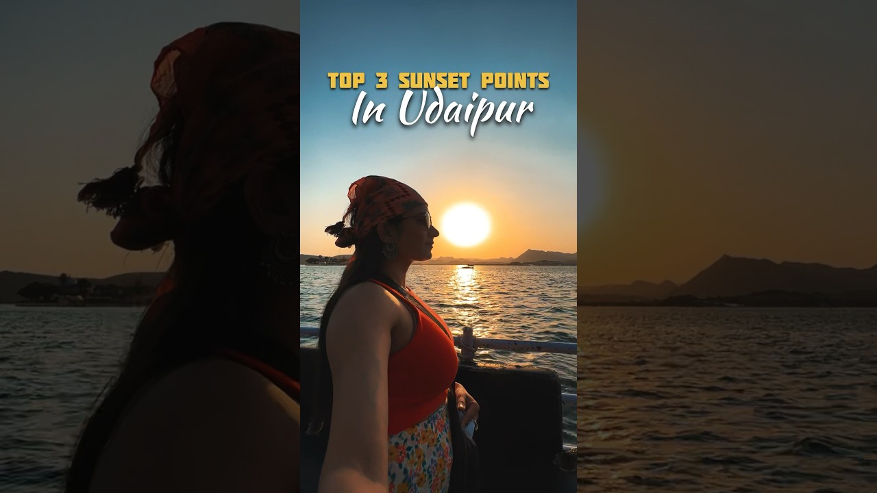 Top 3 sunset Points in Udaipur #udaipur #short #shorts