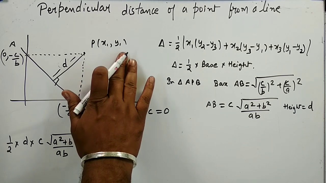 Straight Lines Part 6 | perpendicular distance of point from line and distance between parallel line