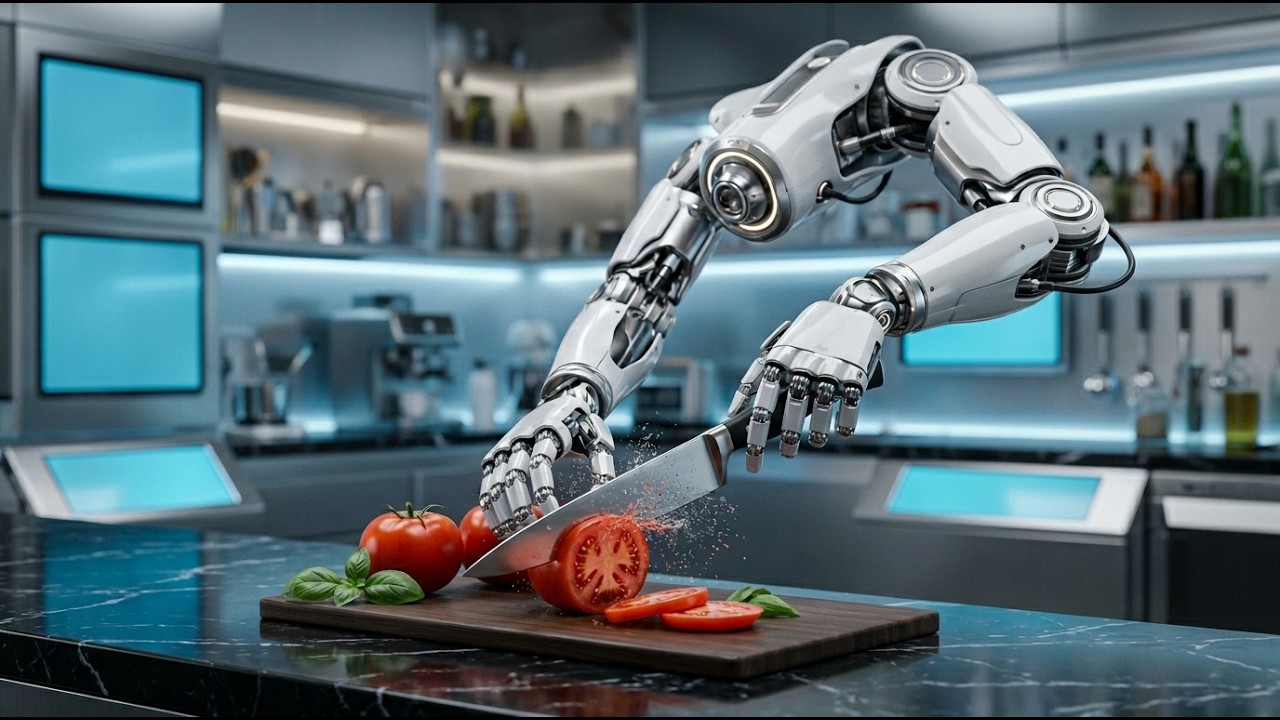 The Future of Cooking Inside the Fully Automated Kitchen with AI Chef Robots 🤖🍲