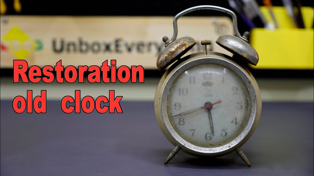 Repaired an old-fashioned alarm clock. I really like the clicking sound of this mechanism.