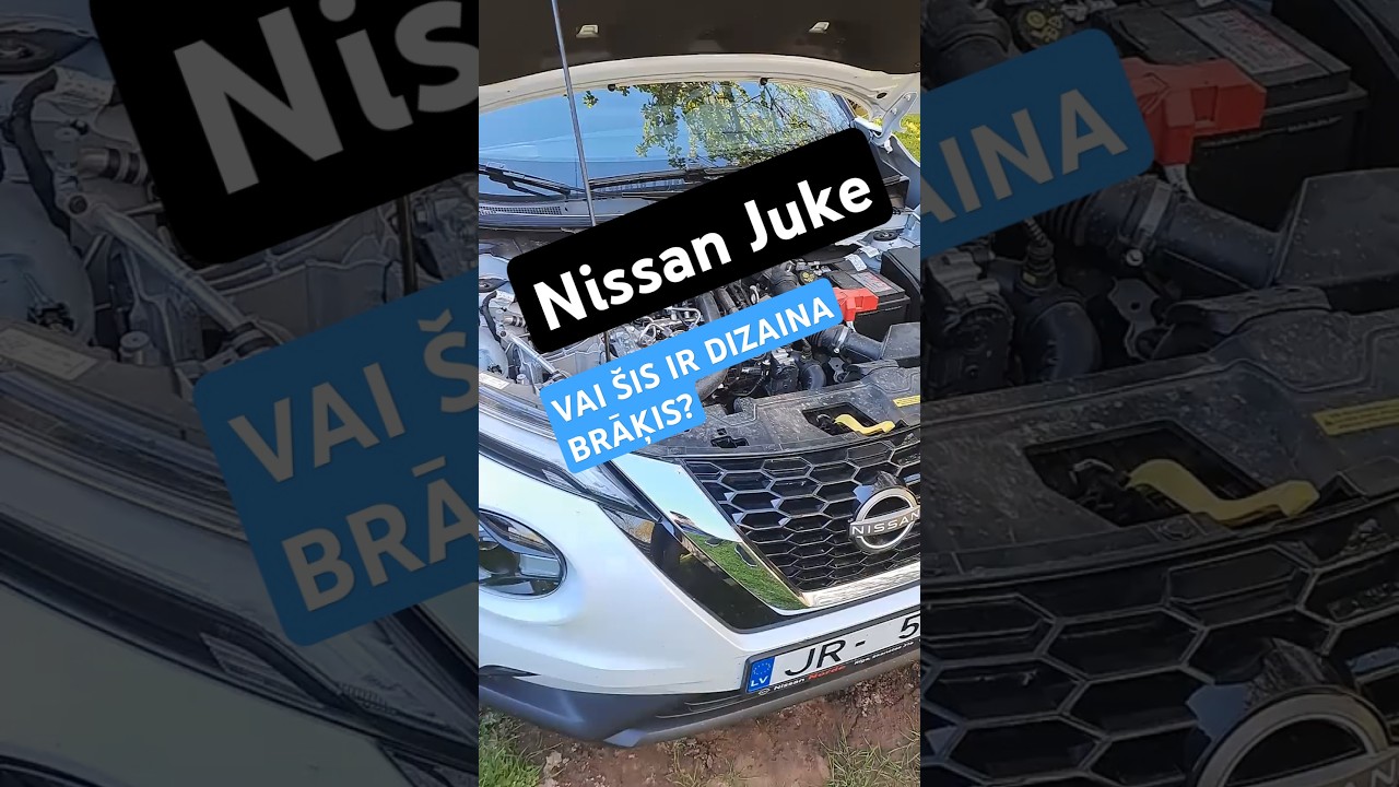 Dizaina brāķis, nedarbojas logu apskalotāji. Nissan Juke 2025.