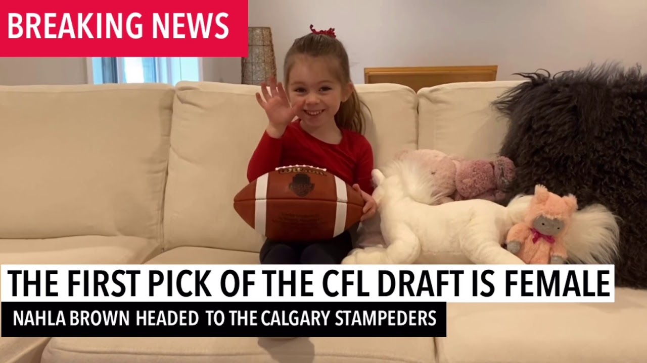 First Female Selected in the 2020 CFL Draft ;)