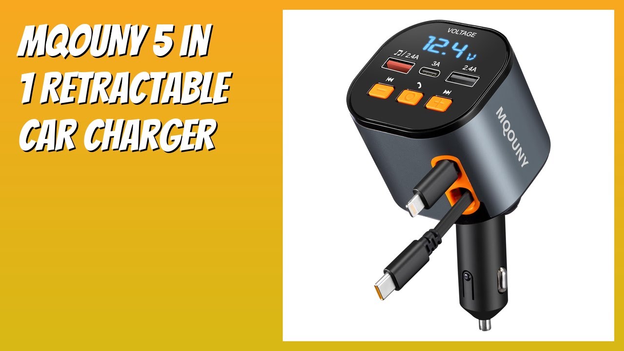 REVIEW (2026): MQOUNY 5 in 1 Retractable Car Charger. Features