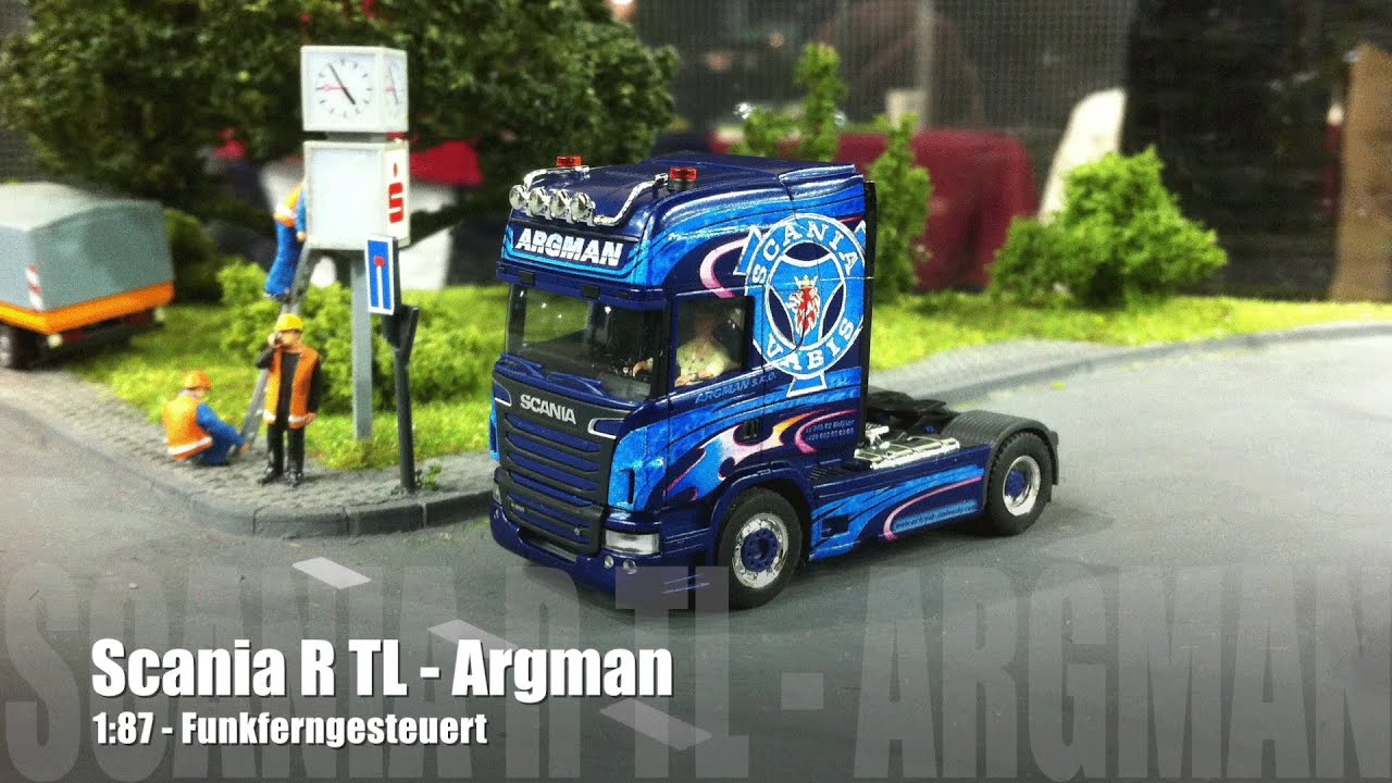 1:87 RC Mikromodell - Scania R500 TL Argman - Funkferngesteuert / Radio Control - Video 1