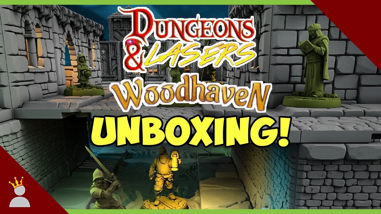 Dungeons & Lasers Woodhaven Unboxing!