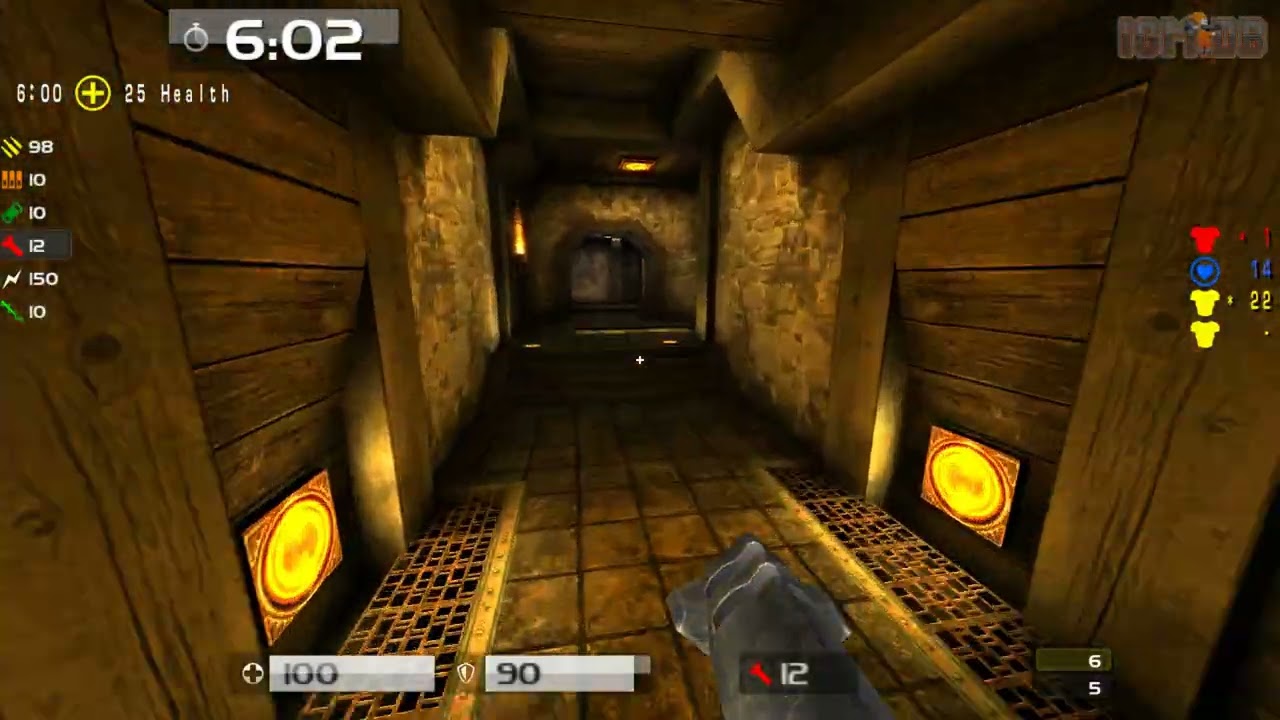 Quake Live: Jeror7 (POV) против Oaschloch на карте Sinister