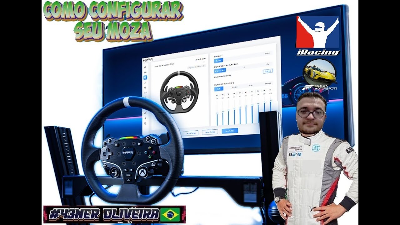 CONFIGURAÇÃO MOZA R3 pt.2 - iRACING e FORZA MOTORSPORT (guia para iniciante)