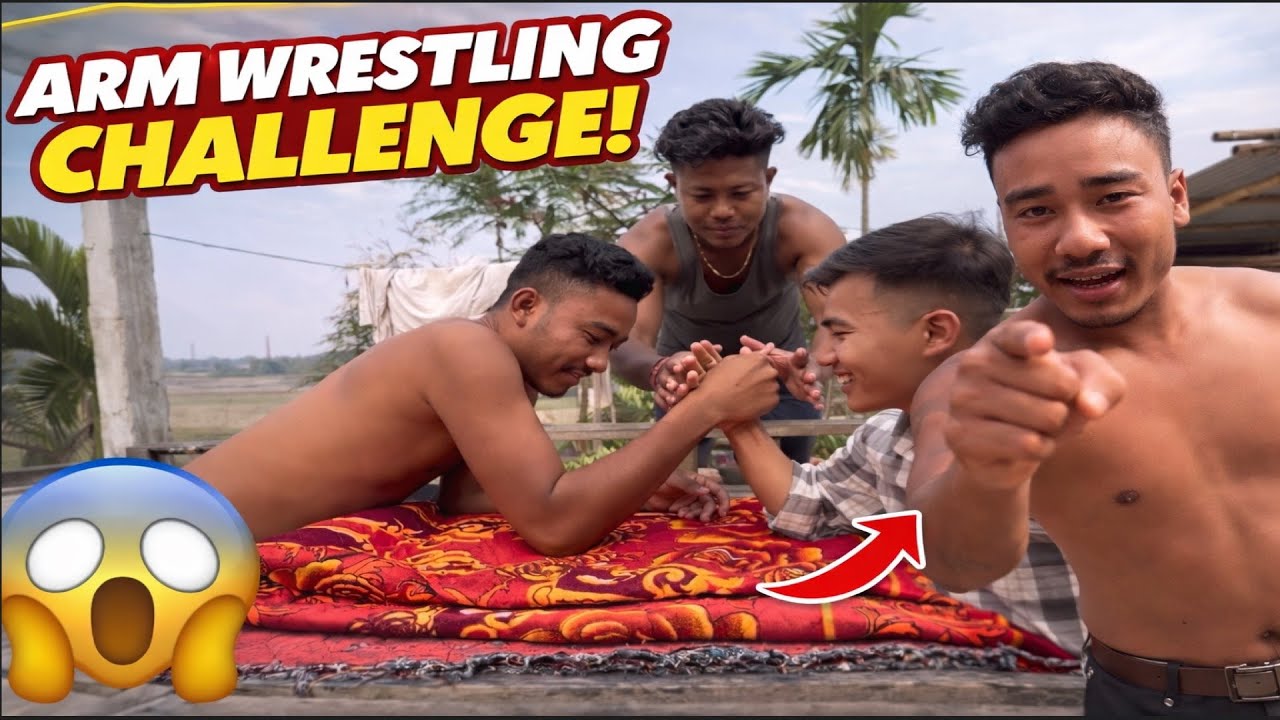 Arm Wrestling Challenge | Sabo Winner Wng Kha ??