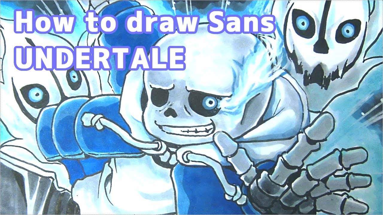 【Undertale】Sans描いてみた【コピック】How to draw Sans from Undertale
