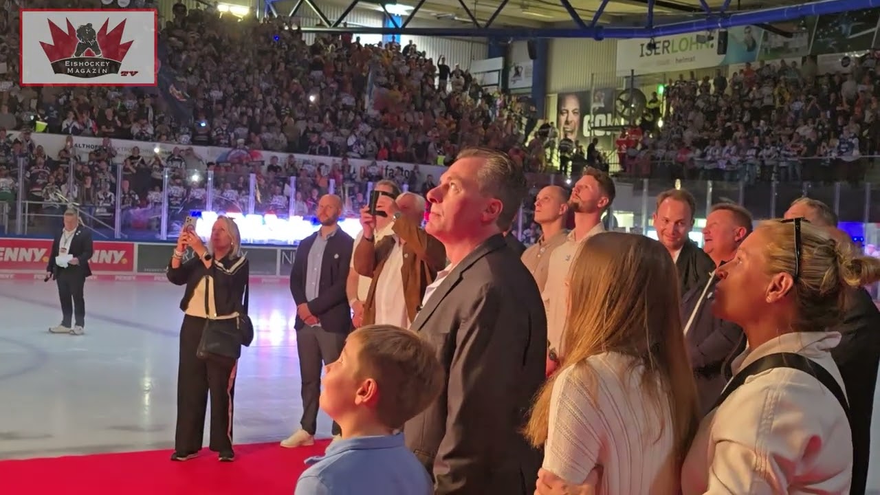 Eishockey: So lief die Trikot-Zeremonie für Iserlohns Legende Mike York