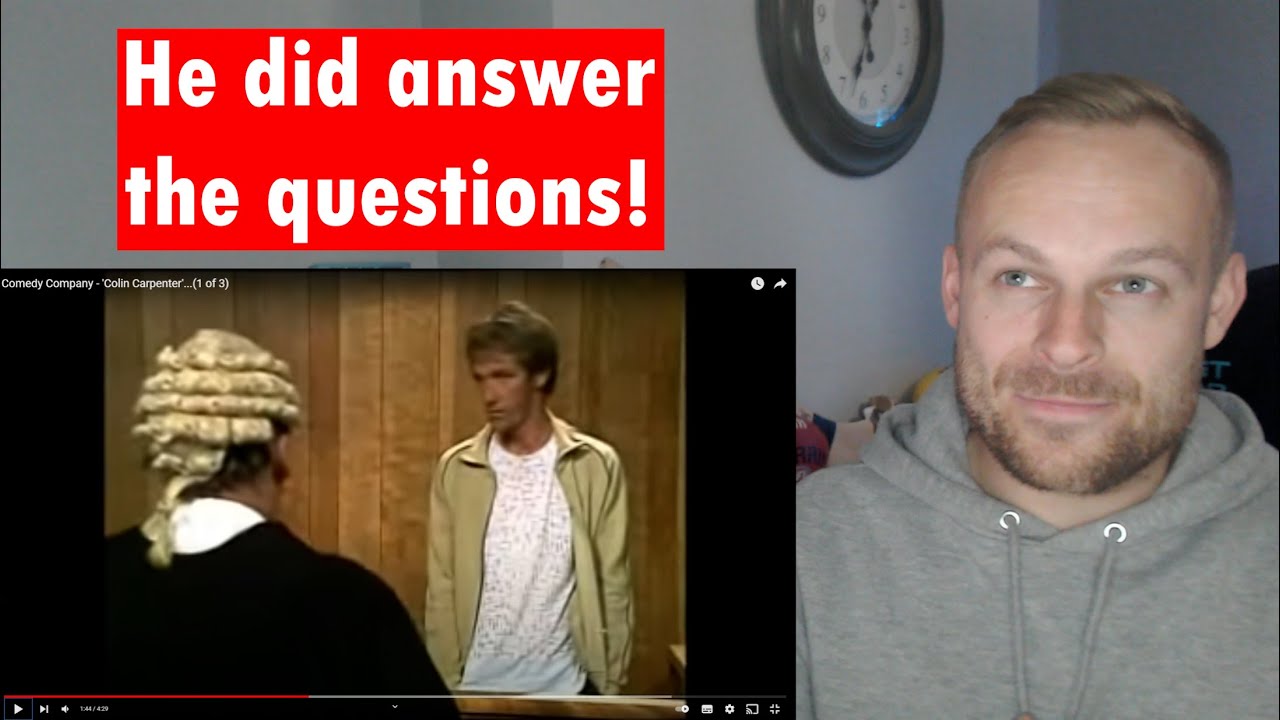 Rob Reacts to... Colin Carpenter - Court Scene - Comedy Company