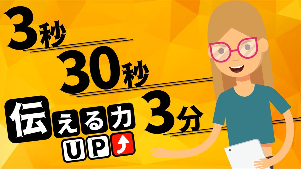【話し方講座】あなたの伝える力を高める「3秒」「30秒」「3分」トレーニング
