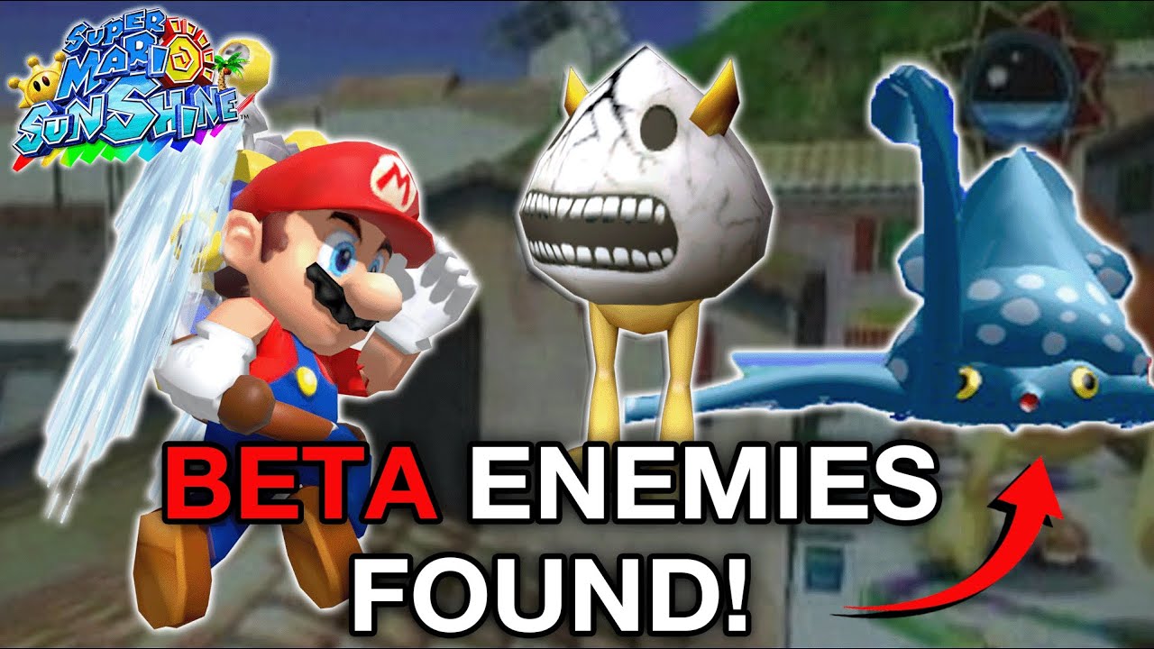 Beta Enemies of Super Mario Sunshine | Cut Content