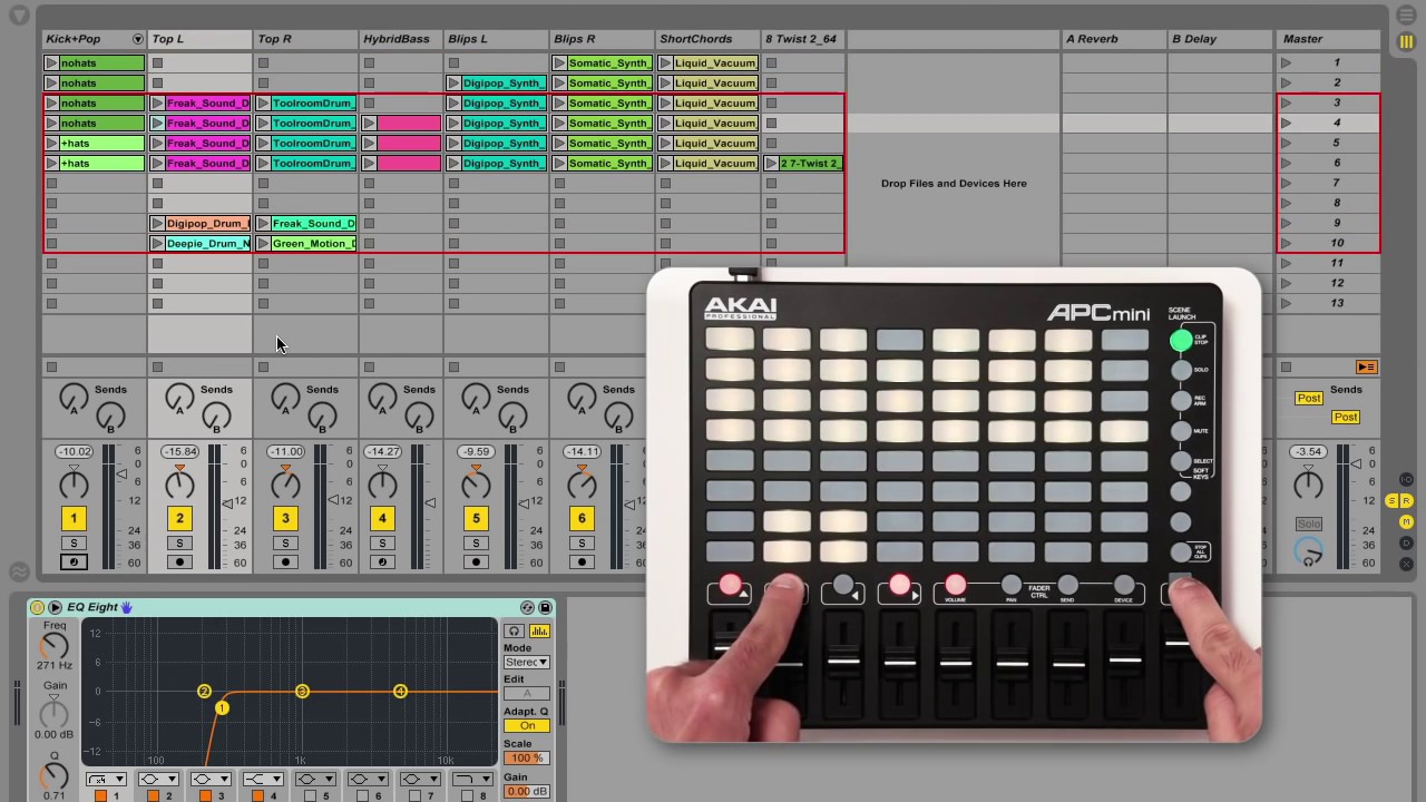 Akai Professional APC mini — демонстрация, функции и работа в Ableton Live