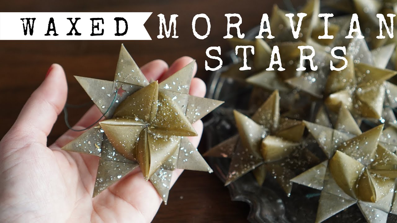 Moravian Star Tutorial - How to Make Nostalgic Waxed Paper Star Ornaments