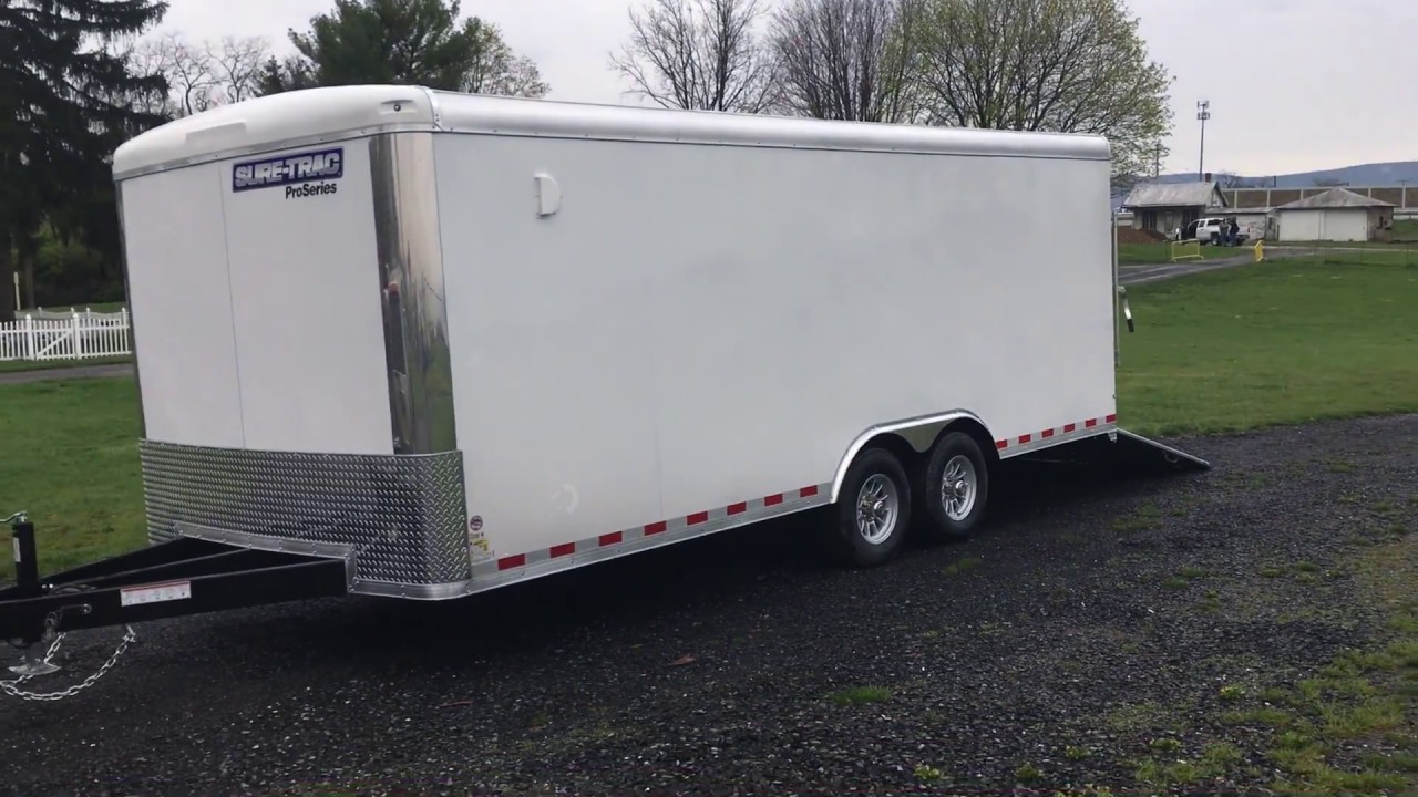 Sure Trac Enclosed Landscape Pro STRLP Professional Landscape Trailer