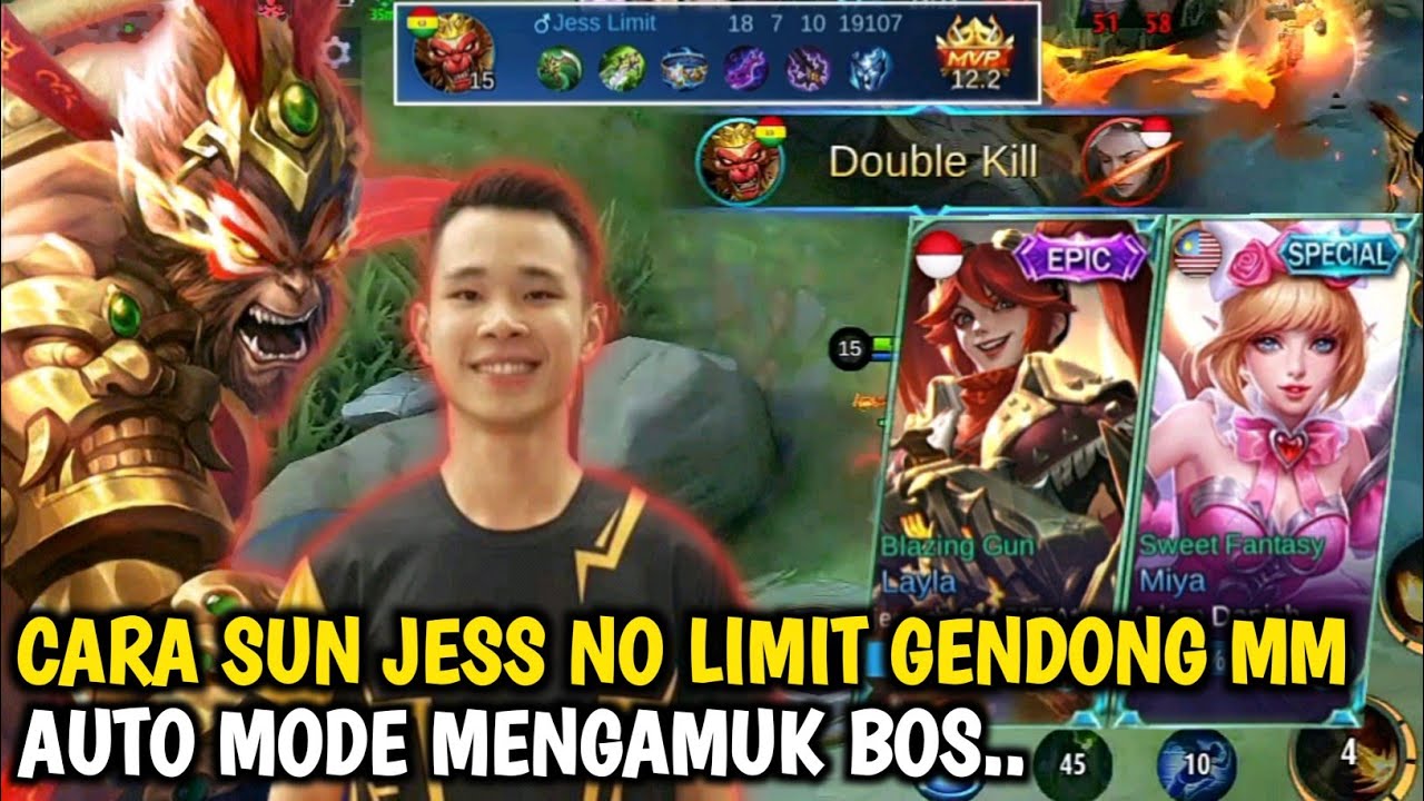 CARA SUN JESS NO LIMIT GENDONG MM BEBAN, AUTO MODE MENGAMUK (Akhir Season)